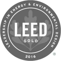 2016 LEED Gold certification mark